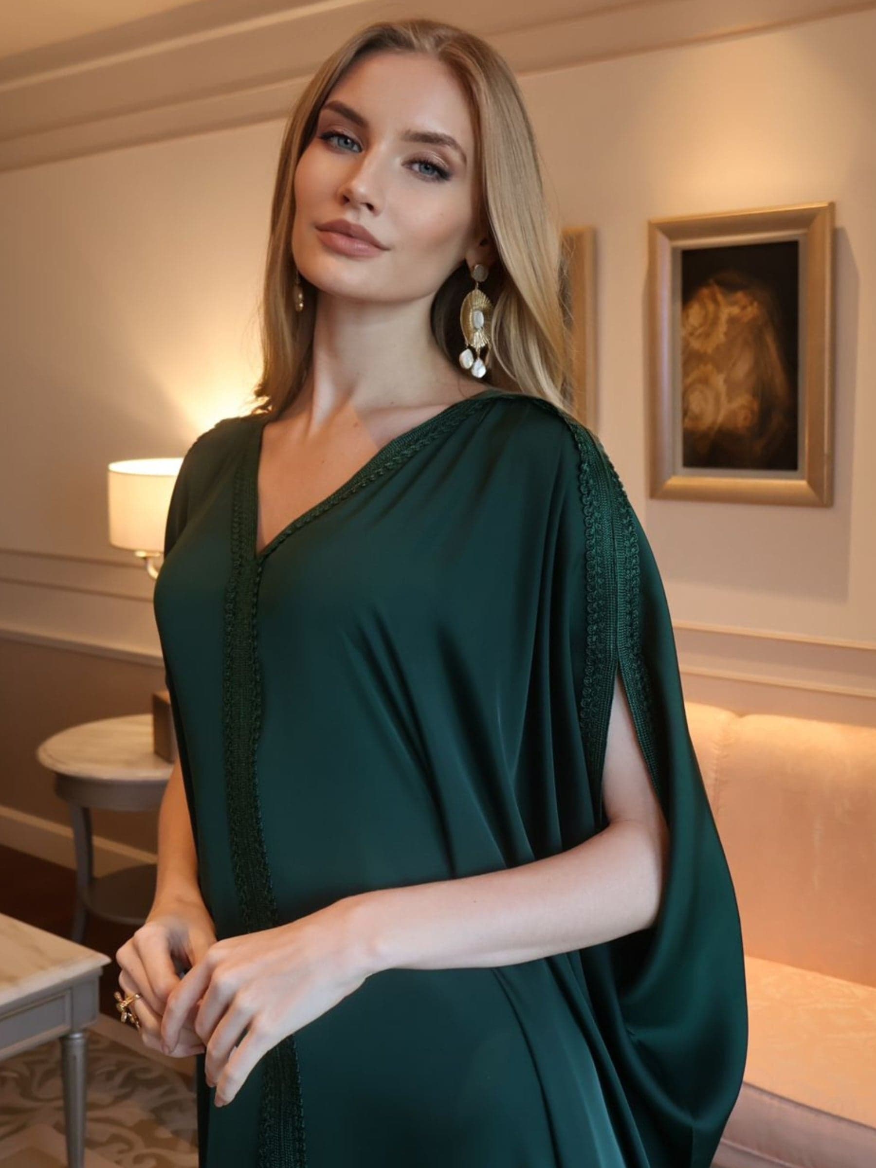 Amara Emerald Kaftan
