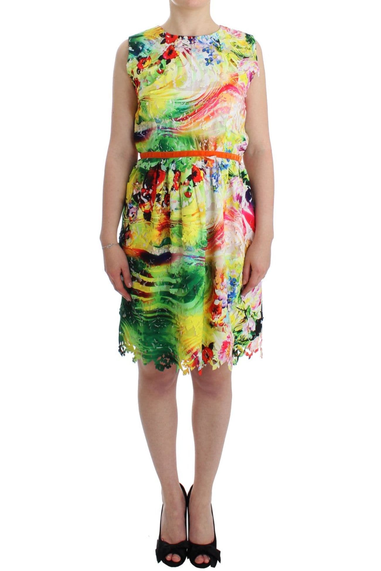 Lanre Da Silva Ajayi Multicolor Organza Sleeveless Sheath Dress