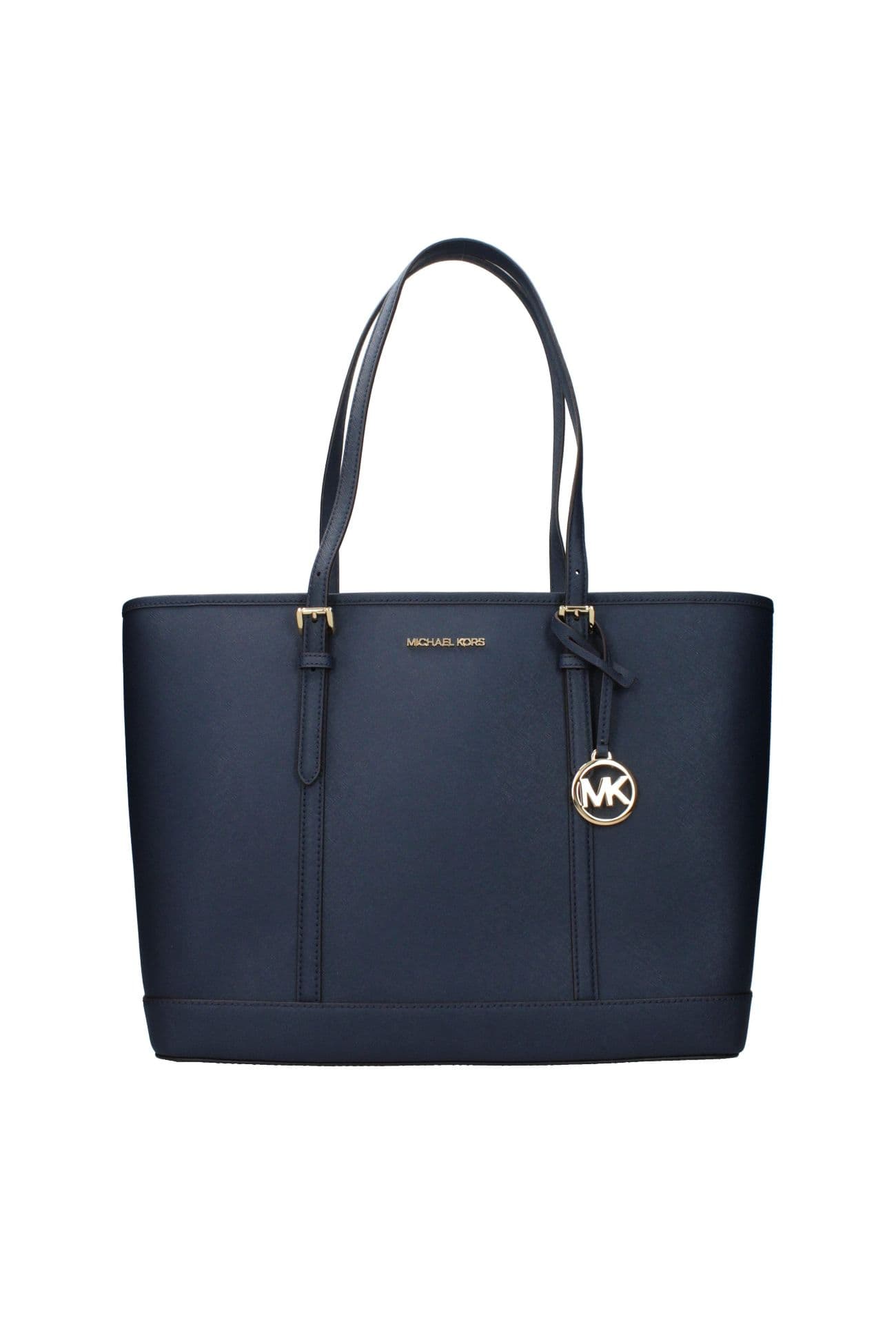Michael Kors Blue Leather Shoulder Bag