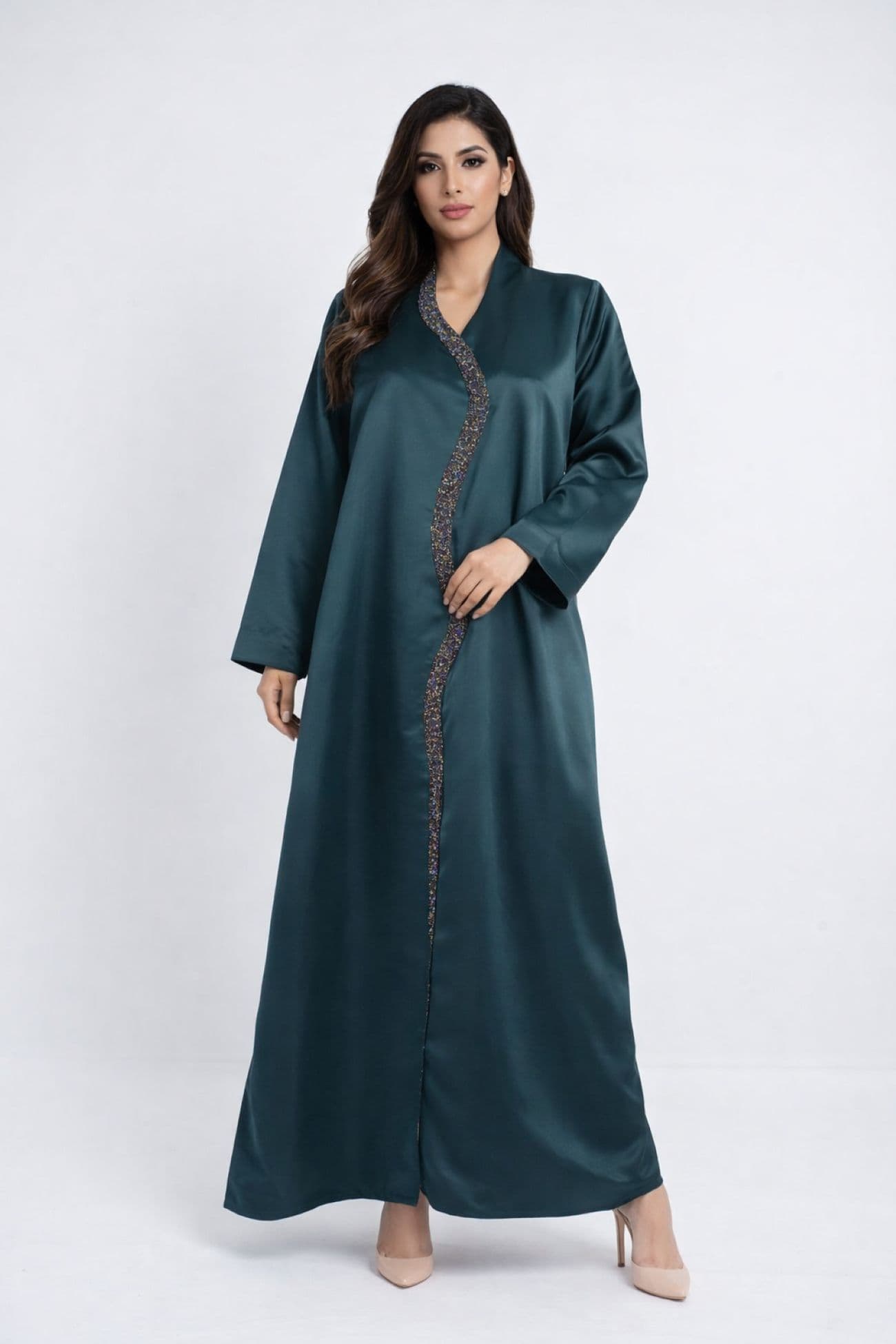 عباية ساتان — Green