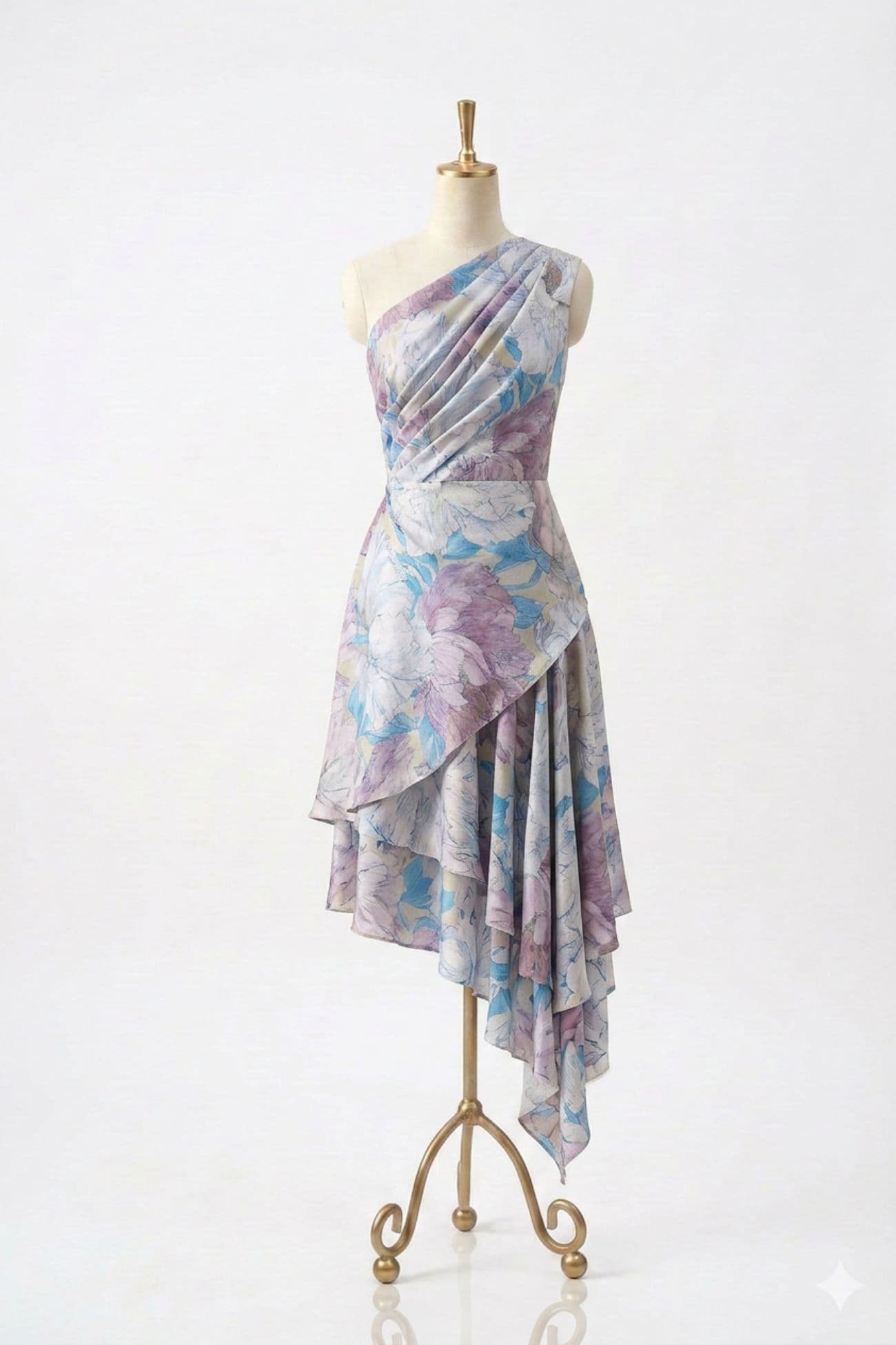 Floral silk jacquard