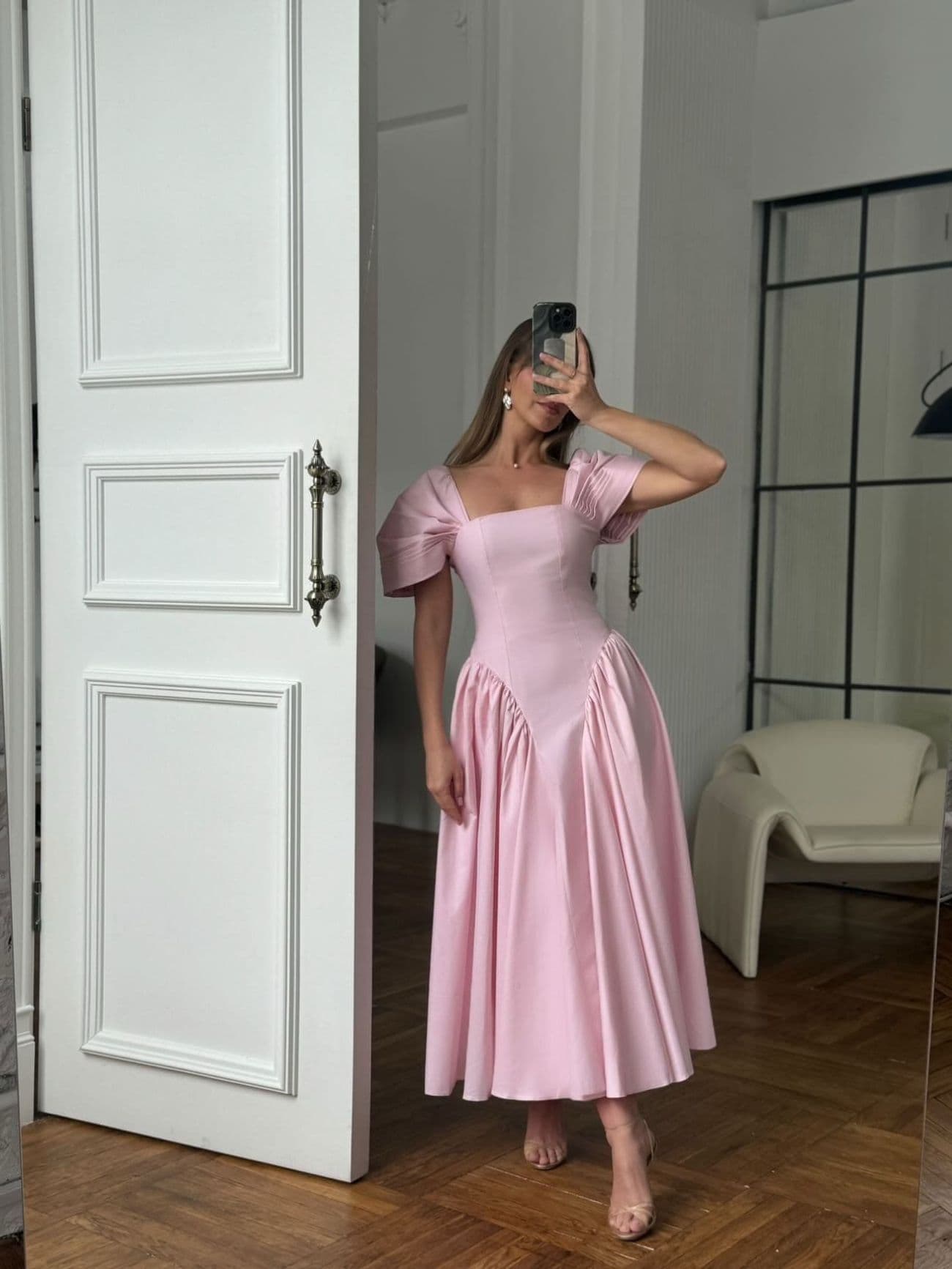 Dream Midi Dress - pink