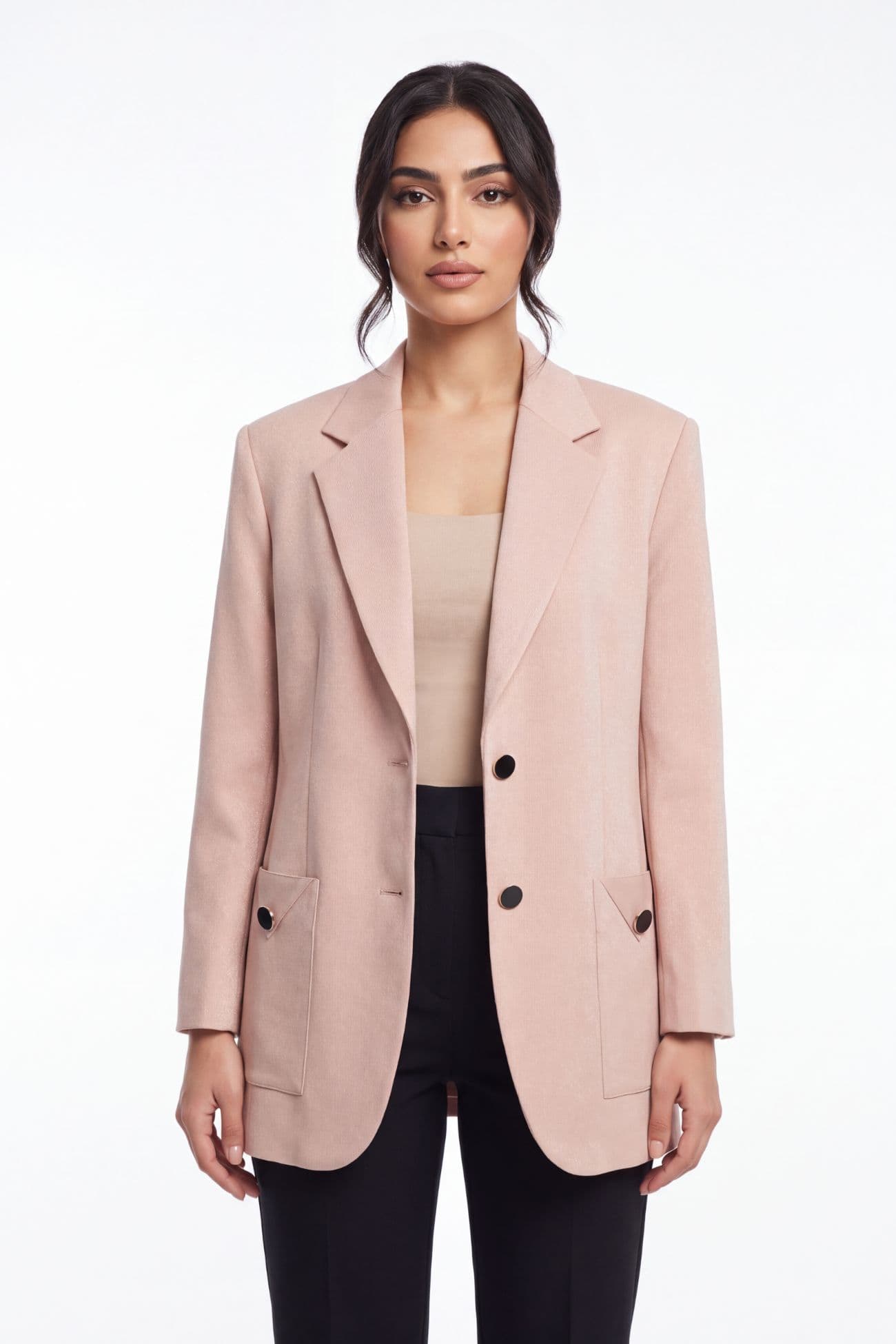 بليزر لايت بينك ماجستي اللامع — Light Pink 2