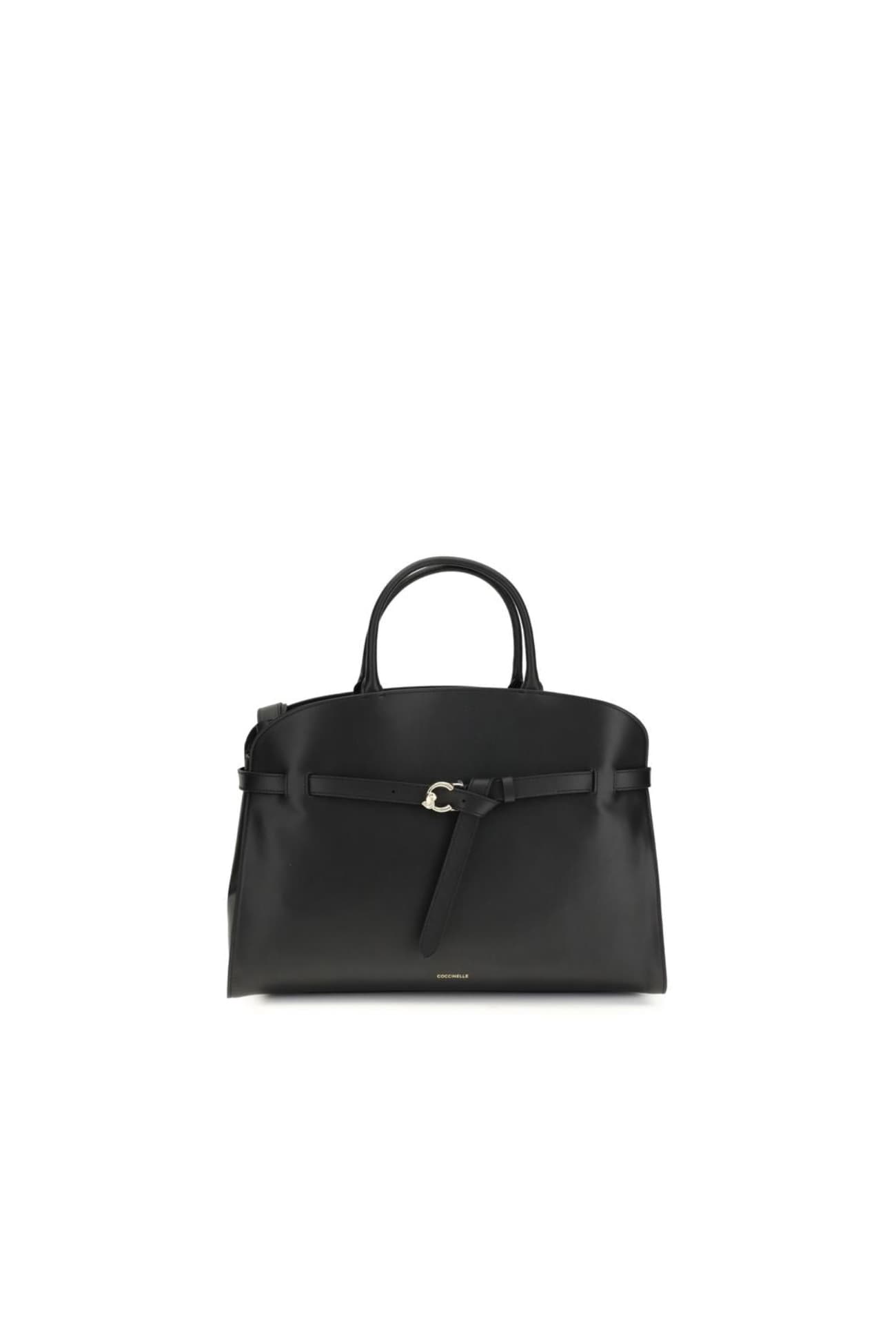 Coccinelle Black Calf Leather Bos Taurus Handbag