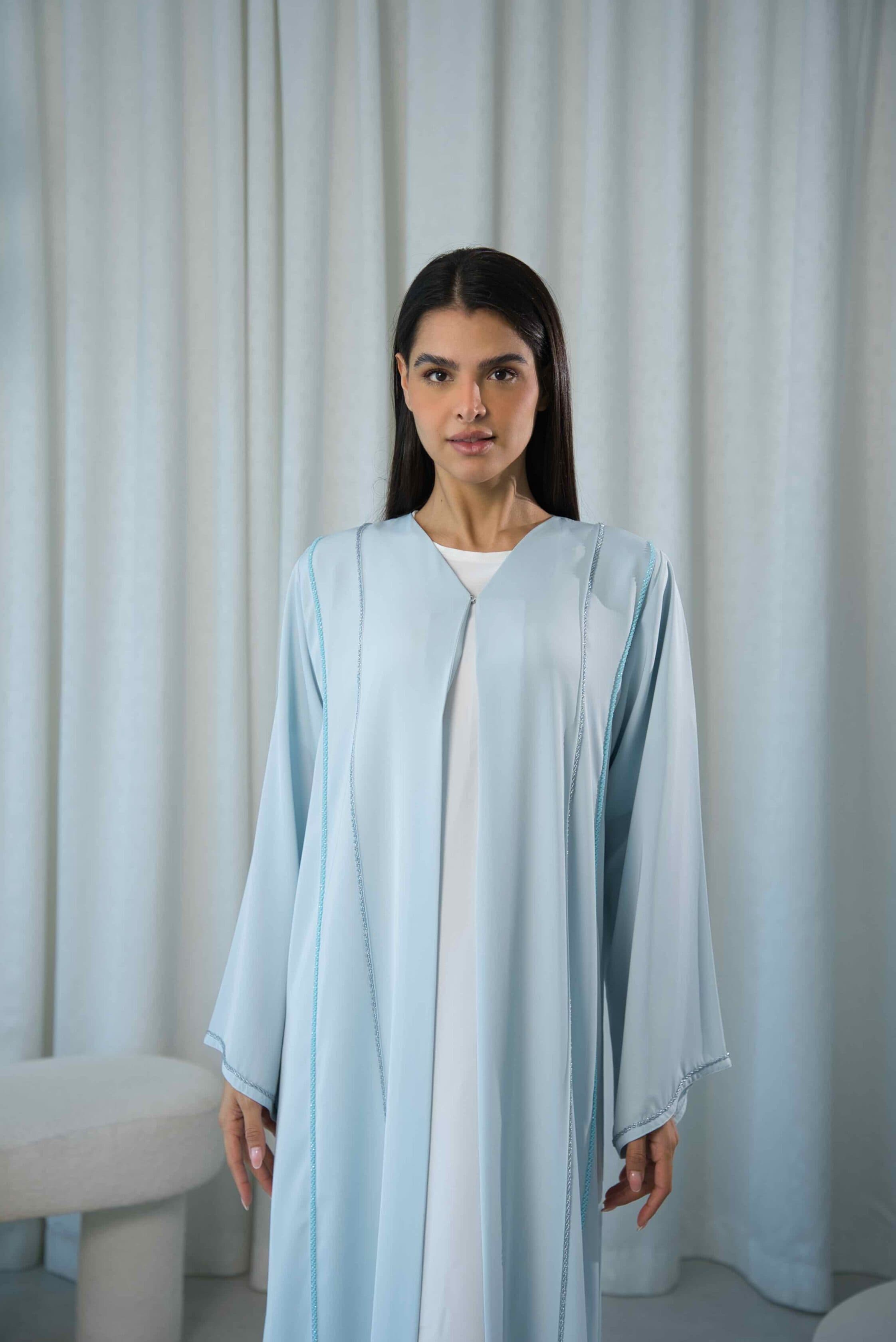 Pastel Ocean Abaya