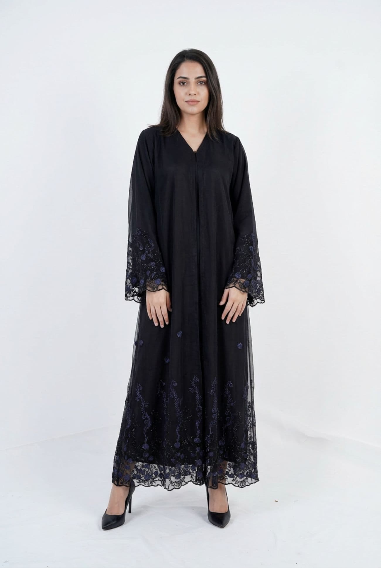 Tulle Stone Work Abaya