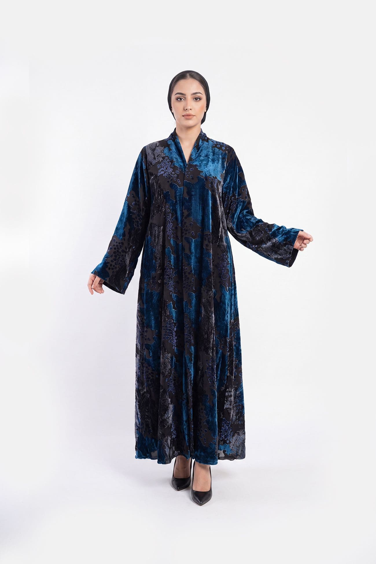 Midnight Velvet Winter Abaya