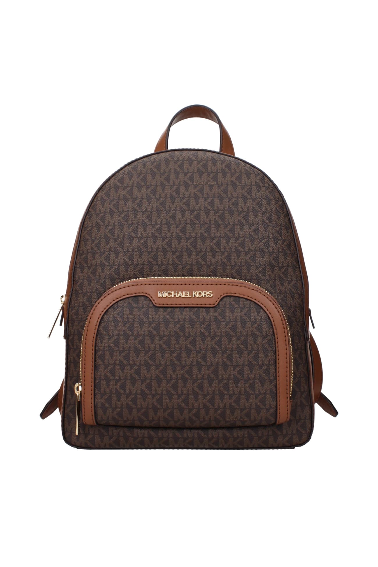 Michael Kors Brown Fabric Backpack