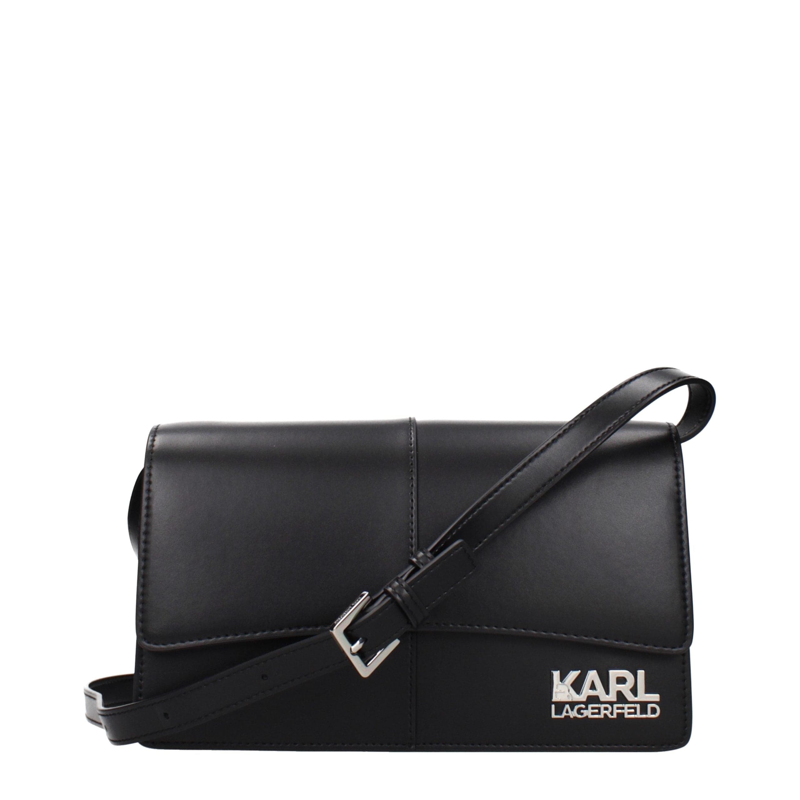 Karl Lagerfeld Black Polyethylene Crossbody Bag — Black 1