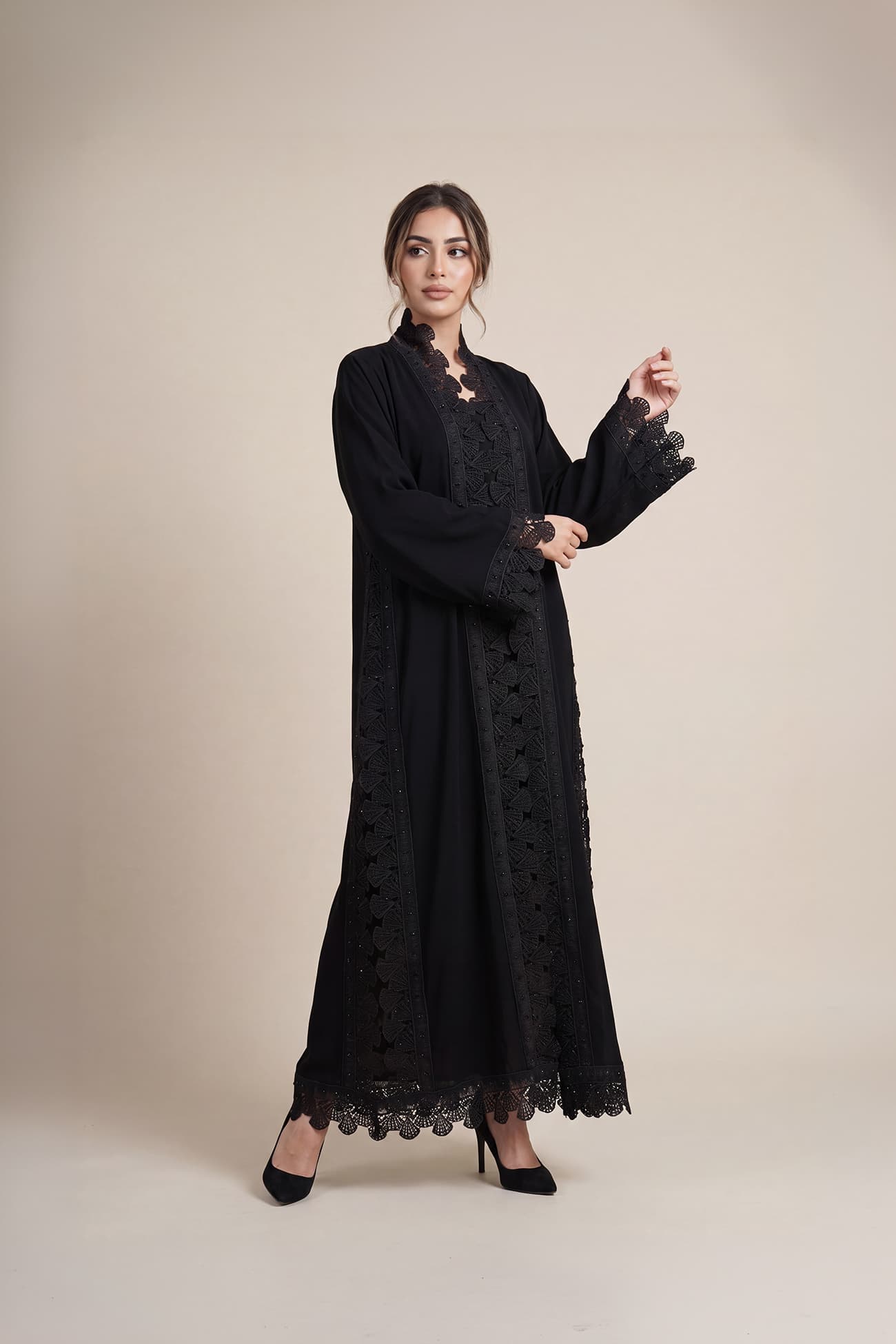 Dantel abaya — Black 5