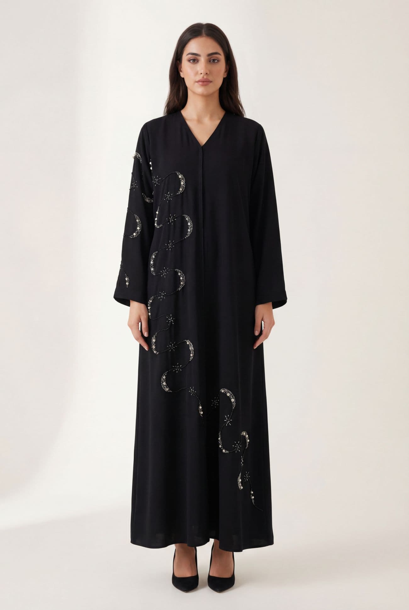 Celeste Crescent Handwork Abaya