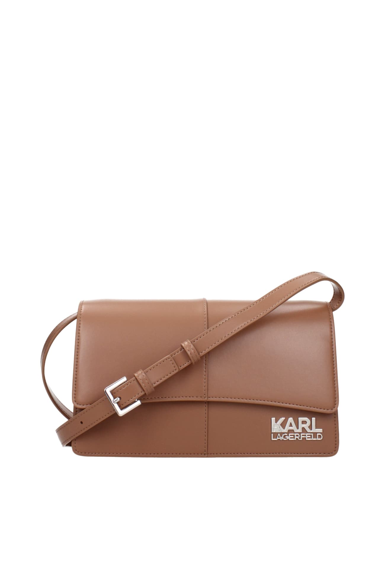 Karl Lagerfeld Brown Polyethylene Crossbody Bag — Brown 1