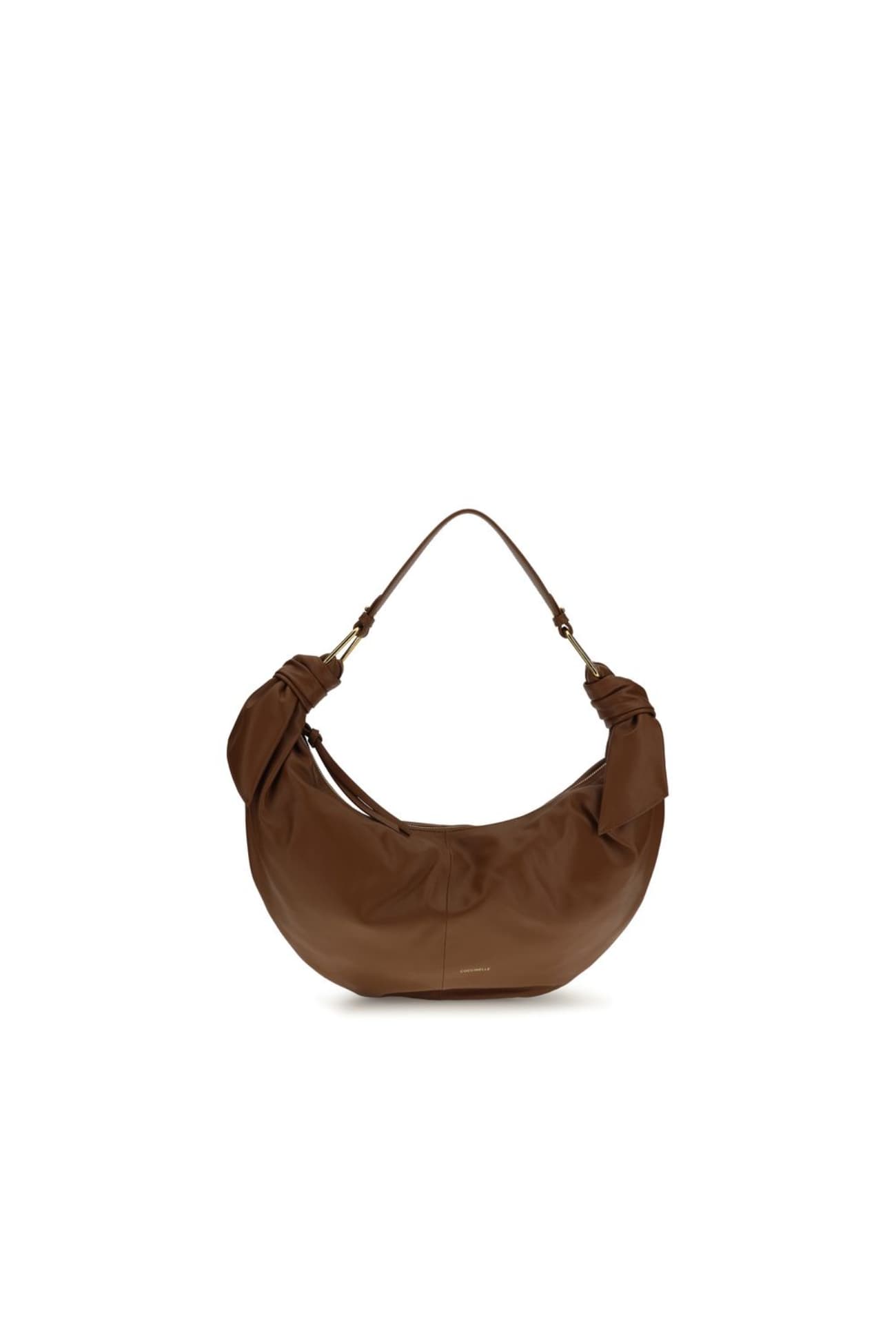Coccinelle Brown Calf Leather Bos Taurus Shoulder Bag