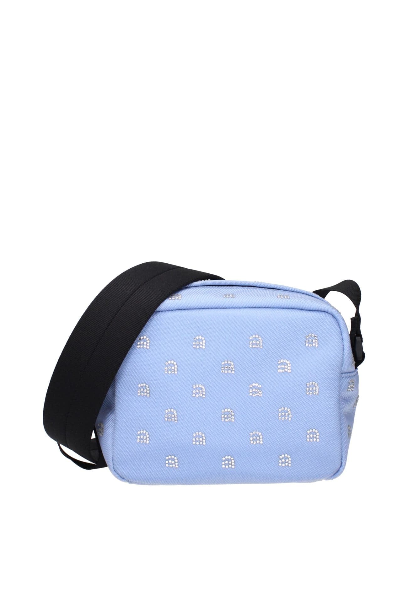Alexander Wang Light Blue Rhinestone Fabric Crossbody Bag
