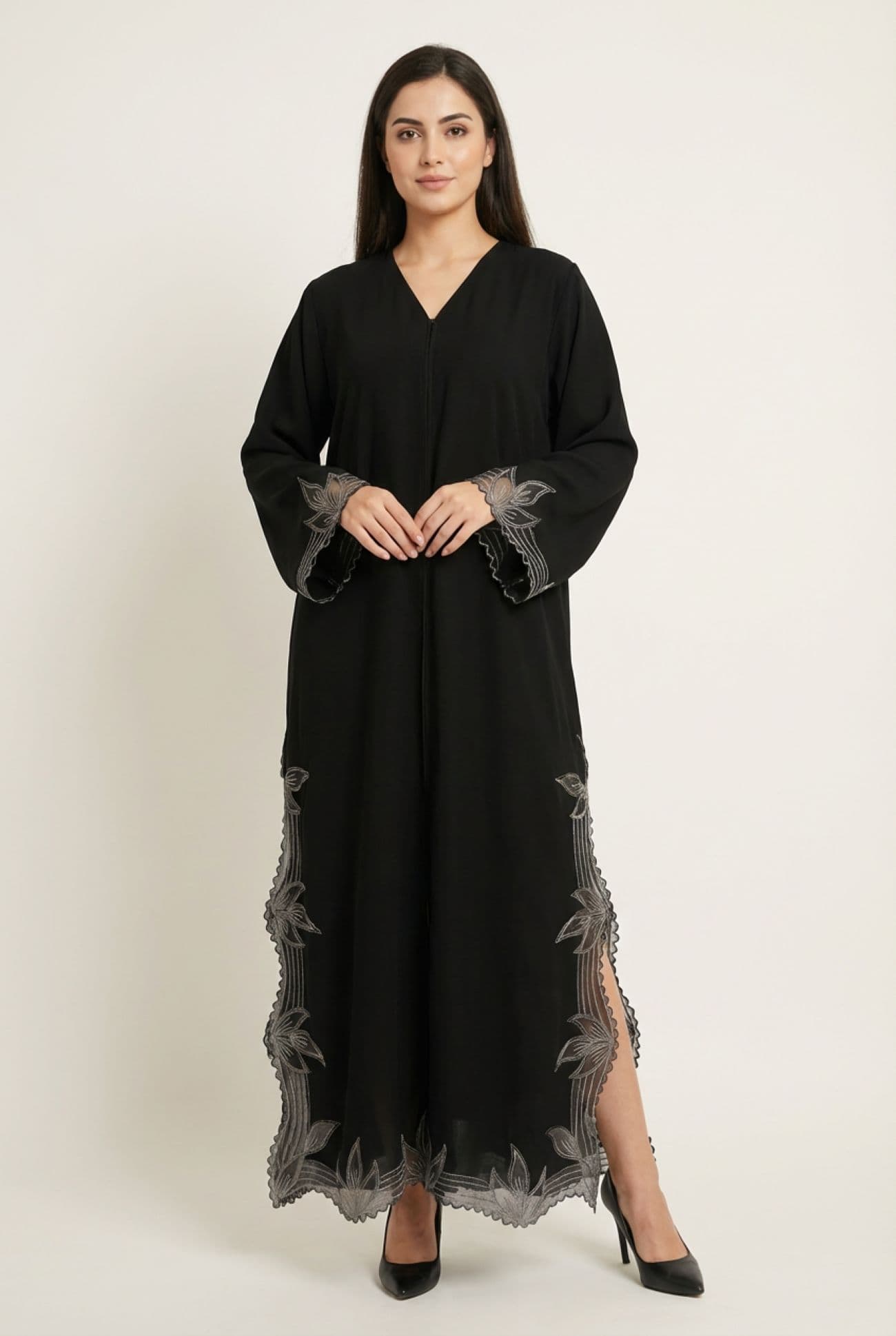 عباية شيفون — Black 1