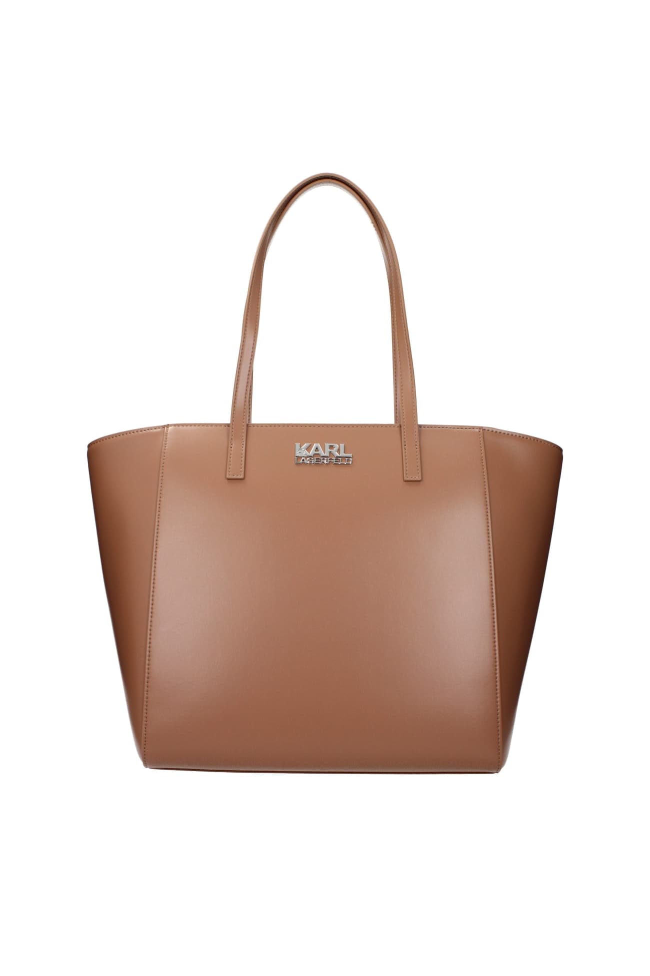 Karl Lagerfeld Brown Polyethylene Shoulder Bag