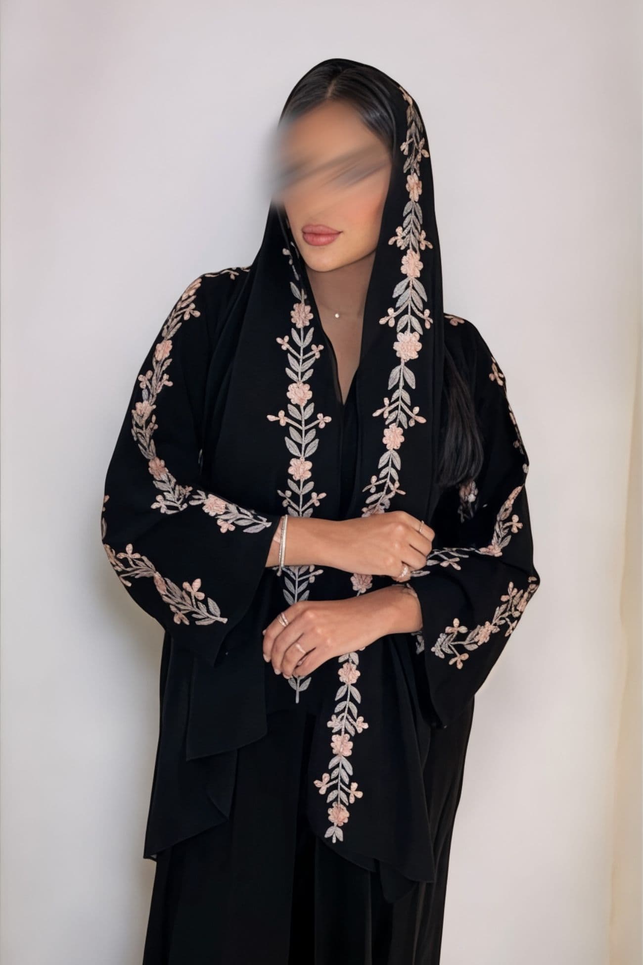 Royal abaya with hand embroidery